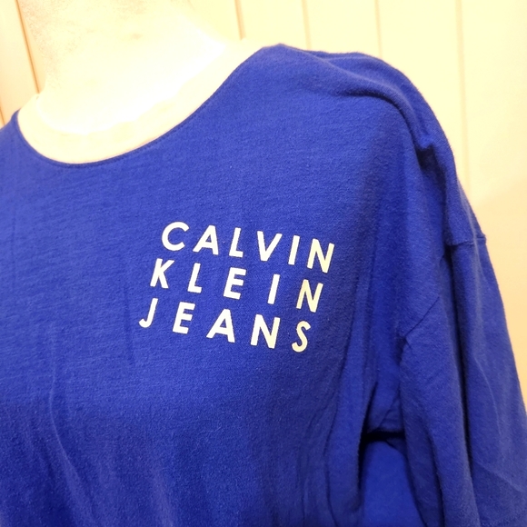 Vintage Calvin Klein Jeans Top Shirt Size Large - Picture 2 of 7